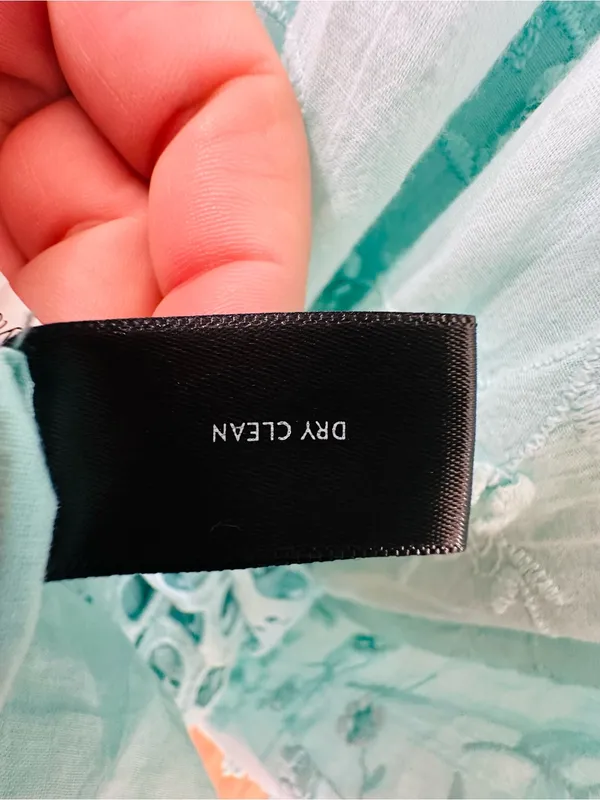 Boston Proper Mint Blue Embroidered Maxi Dress - Image 7