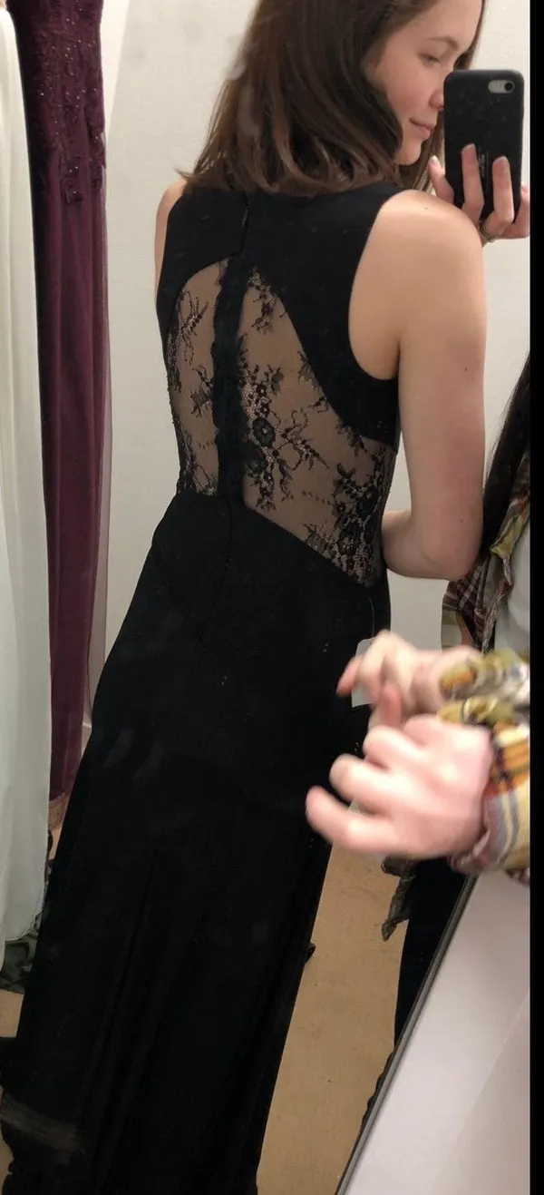 Dillard's Black Long Gown / Dress - Image 2