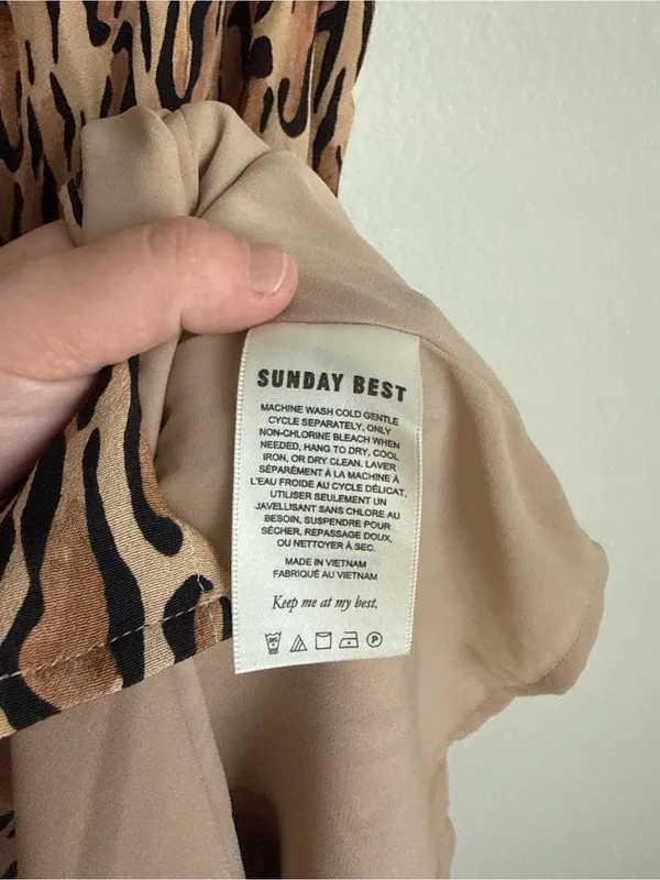 Aritzia Sunday Best Chiara Leopard Print Mini Dress Size 2 - Image 7