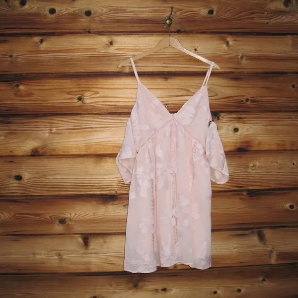 NWT Lovers + Friends Nude Blush Wishful Mini Dress - Image 3