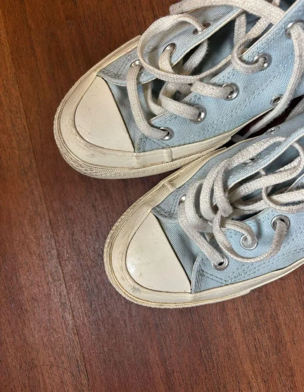 Baby Blue Converse High-Top - Image 3