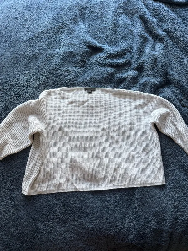 French connection white boat neck sweater - Image 2