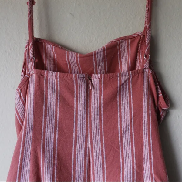 Forever 21 Coral/salmon striped mini dress - Image 3