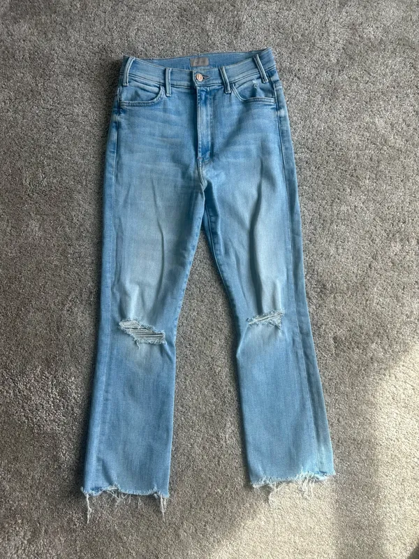 MOTHER Denim Jeans Hustler Ankle Fray - Image 8