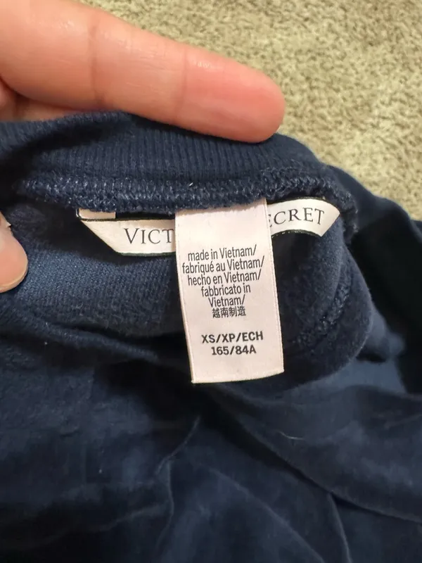Victoria’s Secret Navy Velour Lounge Set XS EU - Image 9