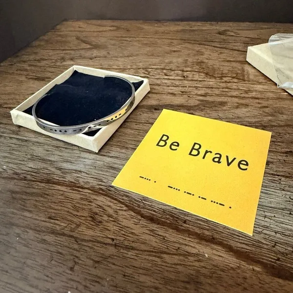 Be Brave Morse Code Bracelet - Image 3