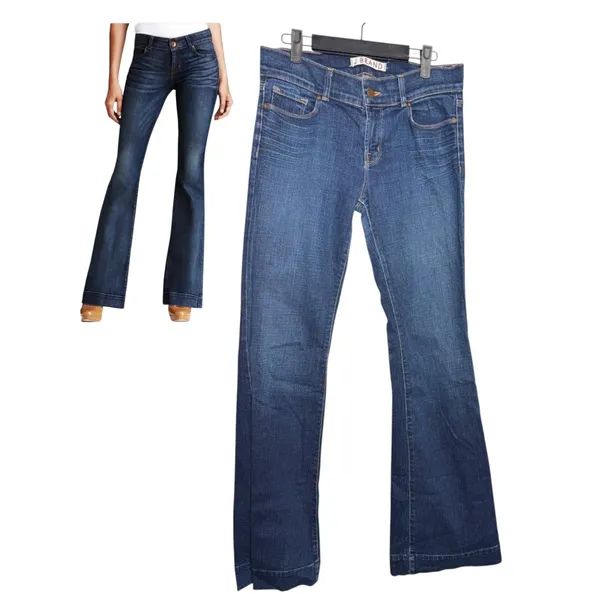 J Brand Lovestory Flare Leg Dark Wash Jeans Size 30 - Image 2