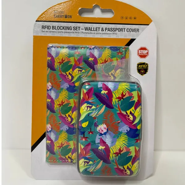 Miami Carry On RFID Blocking Set Wallet & Passport Holder Cover NEW - Image 8