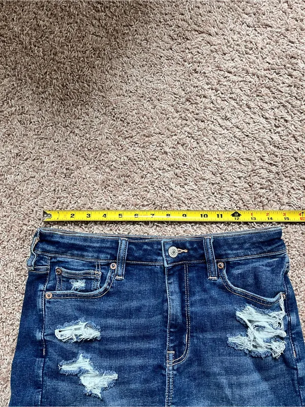 American Eagle High Rise Denim Shorts - Image 7