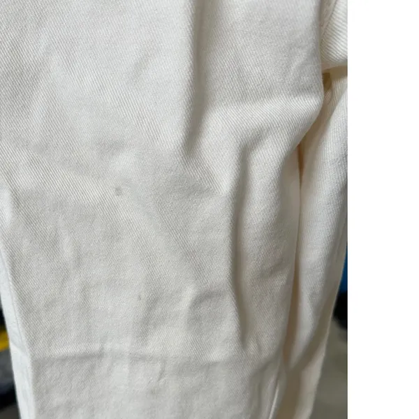 Mango Matilda Straight Leg Jeans Off White Cream High Waist Cotton Size 2 - Image 6