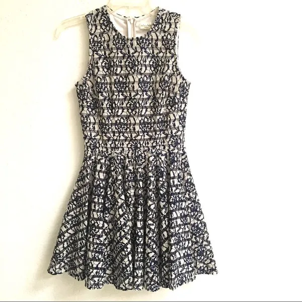 Maison Jules sleeveless navy lace overlay dress XS‎ - Image 3