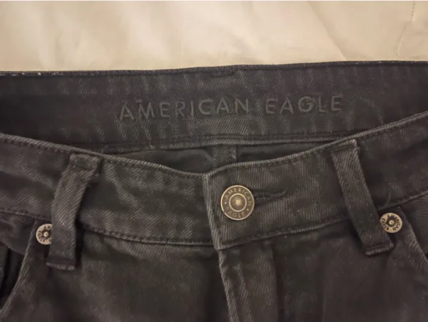 American Eagle Distressed Mom Straight Jeans - Image 4