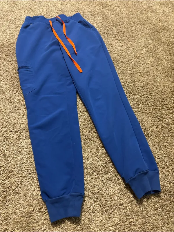 Figs Women's Winning Blue Zamora Jogger Scrub Pants XS - Image 3