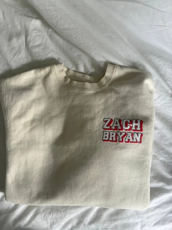 Zach bryan crewneck White - Image 2