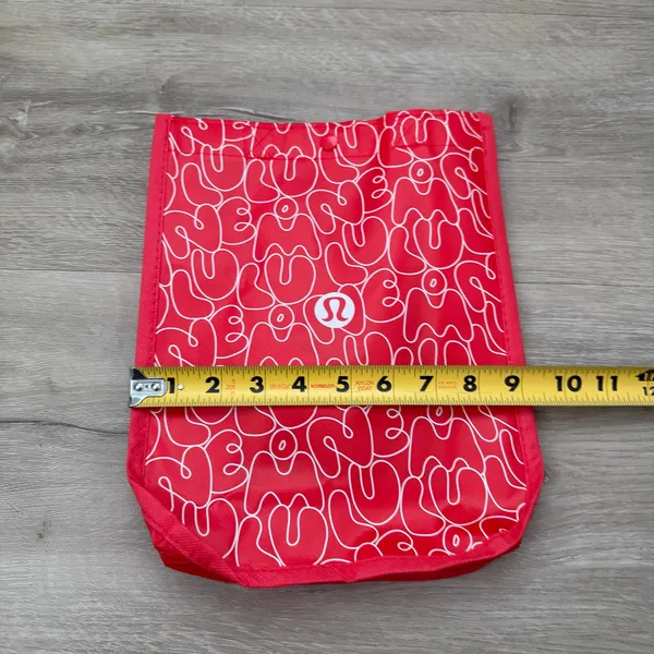 Lululemon Red Reusable Tote Bag - Image 6