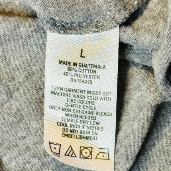 249 | Aeropostale Y2K Style Classic Crew Women L Brooklyn Graphic T-Shirt Gray‎ - Image 4