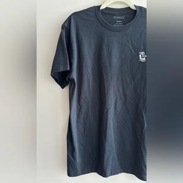 Foxtrot Co. Black and White Menu Graphic T-Shirt, Size Medium - Image 3