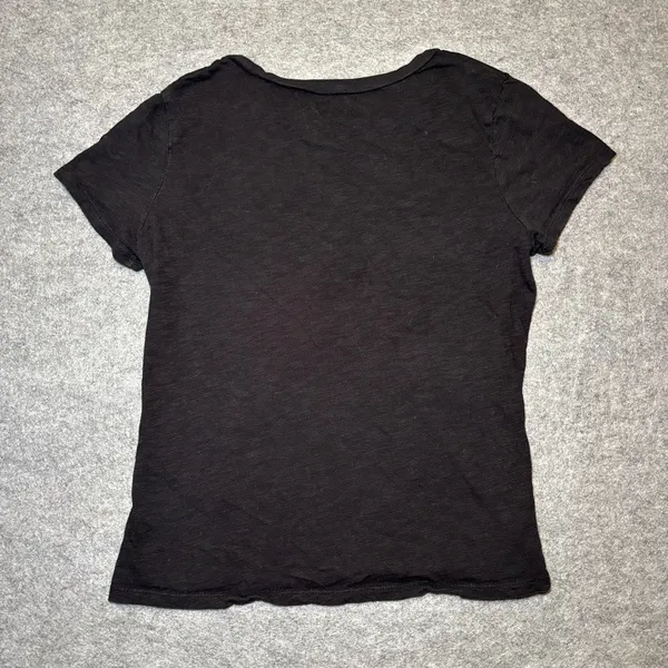 The Rolling Stones Unisex T-Shirt MD 1975 US TOUR Graphic Crew Neck Black - Image 3