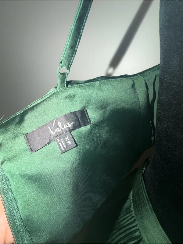 NWOT Lulus Got the Glam Emerald Green Pleated Cutout Maxi Dress - Image 8