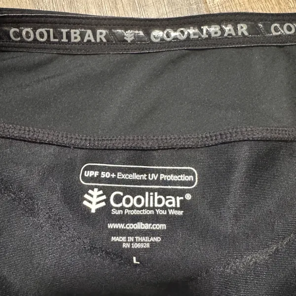 Coolibar Black UPF 50+ Sun Protection Tennis Golf Pickleball Skort‎ Skirt Size L - Image 2