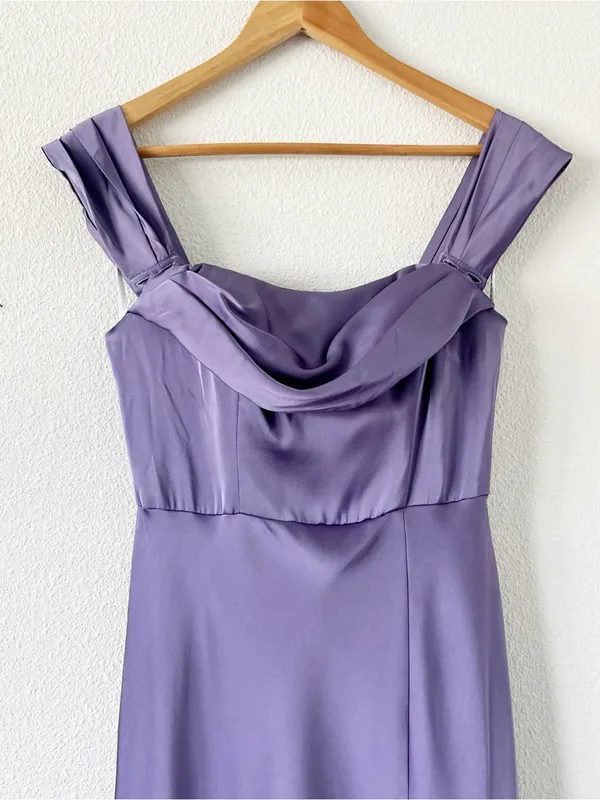 Birdy Grey Mia Dusty Lilac Matte Satin Bridesmaid Formal Dress - Image 3