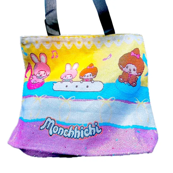 NWOT Monchhichi Large Tote Bag Yellow - Image 2