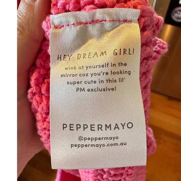 Peppermayo Island Sun Crochet Pink Mini Skirt XS/S Boho Beach Summer - Image 6