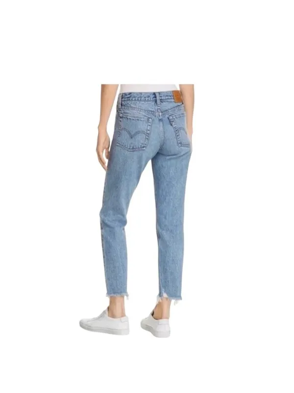 Levi’s Premium Denim Wedgie Jeans Blue Size 26 Straight Leg Minimalist Preppy - Image 14