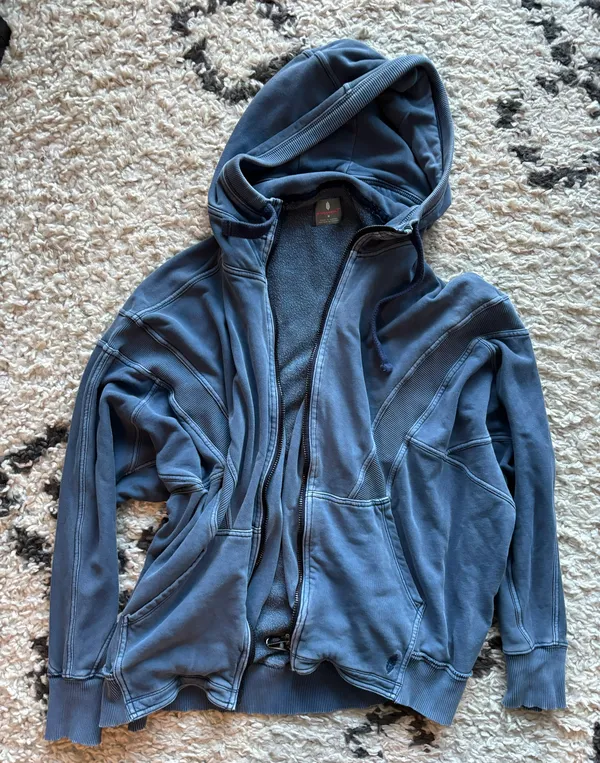 Free People Movement Blue Zip Up   - Image 2