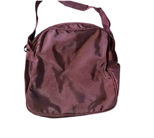 Vintage Pierre Cardin Nylon Backpack Bookbag Carryon Messenger Bag Nylon Zip closure Zip outside pocket Adjustable Straps Leather logo - Image 3