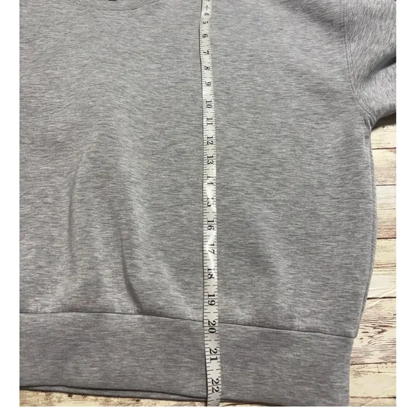 SPANX AirEssentials Crewneck Sweatshirt Heathered Gray Size XL Women's Pullover - Image 6