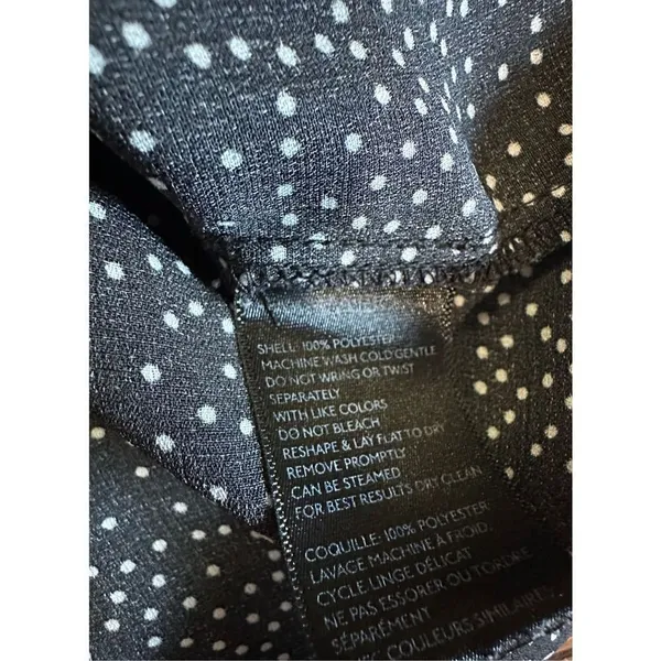 Urban Outfitters Tie-Front Short Sleeve Cropped‎ Top black white Med - Image 8