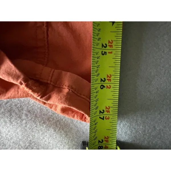 Soft Surroundings Cargo Pants L Burnt Orange Floral Embroidered Boho - Image 15