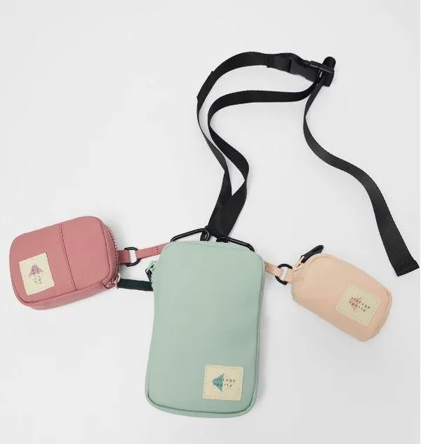 Zara Rubberized Charms/Crossbody bag/fanny bag NWT - Image 2