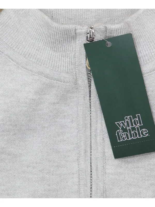 NWT Wild Fable Womens Mock Turtle Neck Zip Sweater Tank 91030442 Heather Gray XS - Image 6