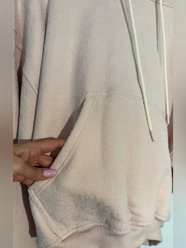 NWT FP Movement by Free People Blush Pink Plush Hoodie - Image 12
