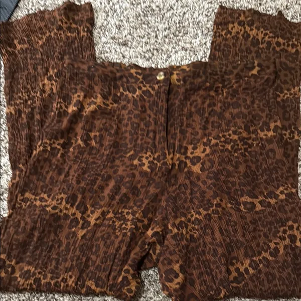 Blauer Brown Animal Print Pants Size 8 - Image 3
