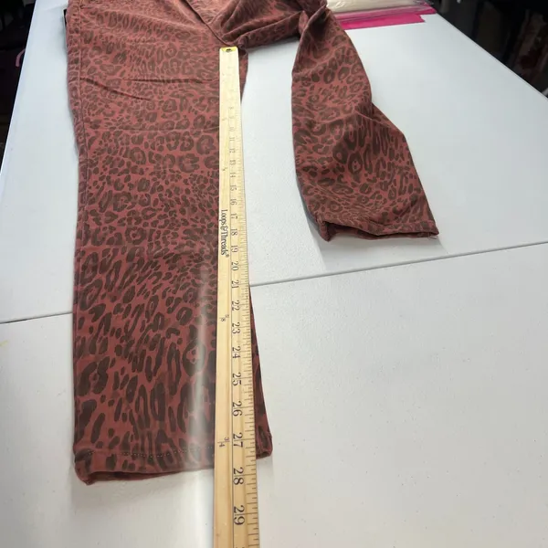 Joe's The Charlie Ankle Jean Women 31 Brown Stretch Leopard High Rise Skinny Leg - Image 12