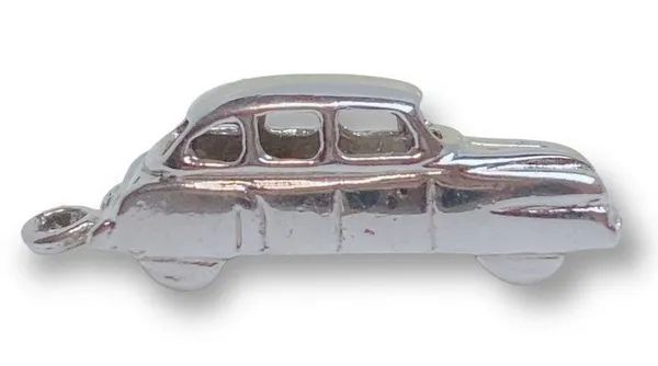 Vintage Sterling silver antique automobile car charm or Pendant - Image 2