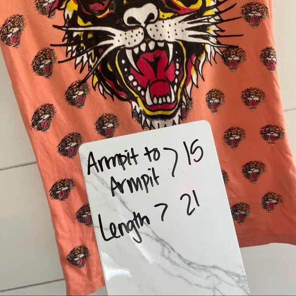 Ed Hardy Women’s Extra Small Y2K Tiger Baby Tee 2000s Vintage - Image 6