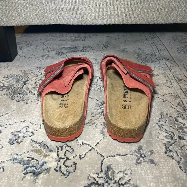 Birkenstock Uji Nubuck-Suede Leather in Sienna Red - Image 8