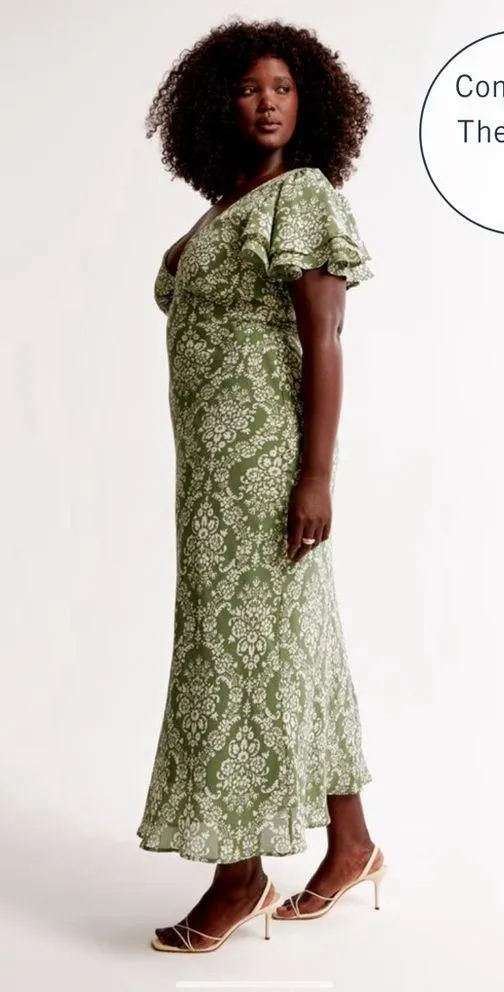 Abercrombie Ruffle Sleeve Slip Maxi Dress - Image 3