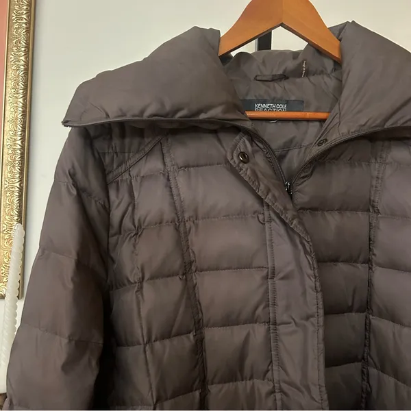 Kenneth Cole Reaction Puffer Coat Duck Down‎ Filled Quilted Jacket Size XL - Image 2