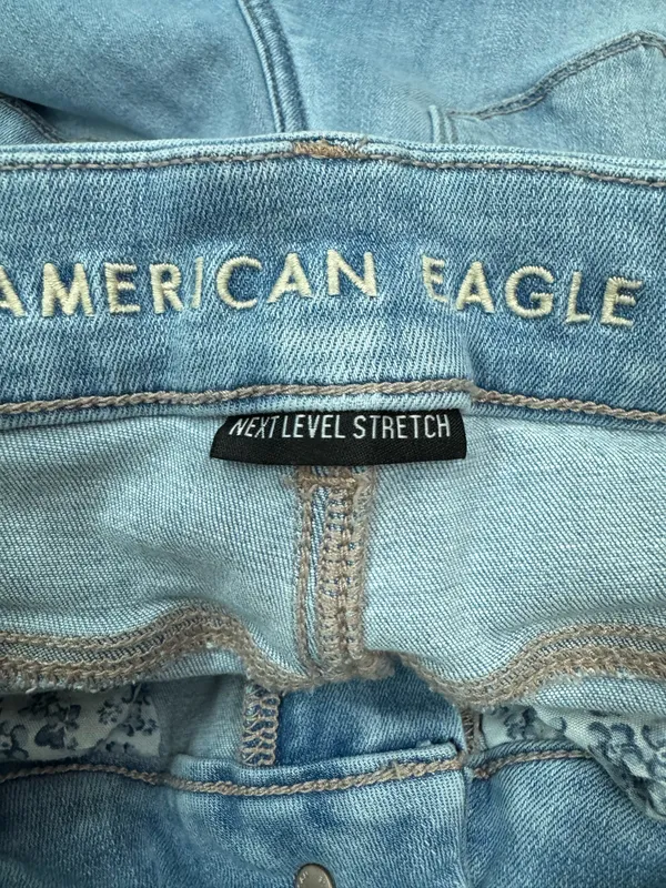 American Eagle Next Level Stretch Curvy Super High-Rise Flare Jeans Size 4 - Image 6