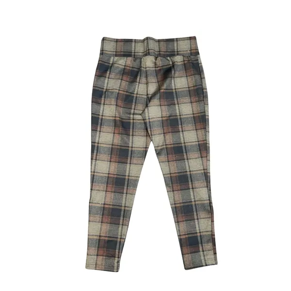 Zac & Rachel Pull on Plaid Stretch Knit Pants SZ L Academia Preppy School Girl - Image 2