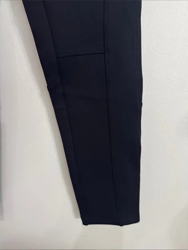 Aritzia Talula Panel Black Neoprene Scuba Ponte Skinny Seam Panel Slim Pants XS - Image 3