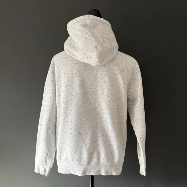 GLOSSIER Terrazzo Hoodie‎ Oversized White Black Specks Pullover Womens Small - Image 4