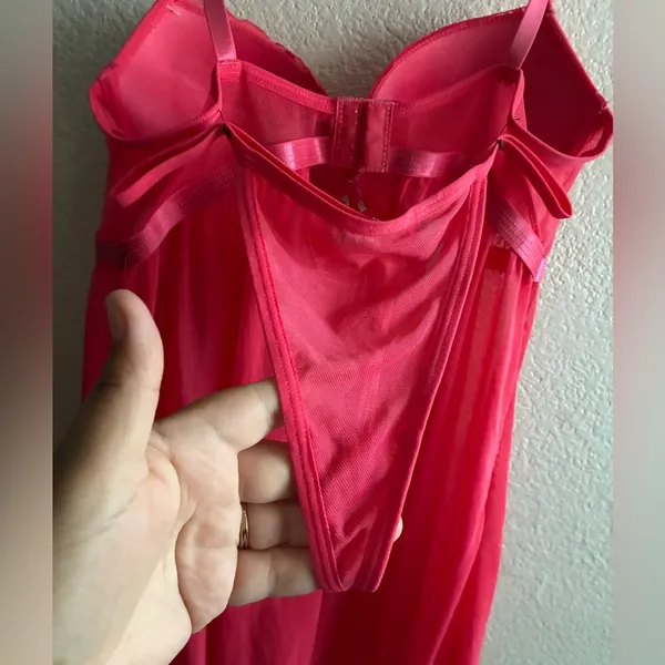 🆕 Daisy Fuentes Sexy Rose Lingerie Babydoll S🆕 - Image 15