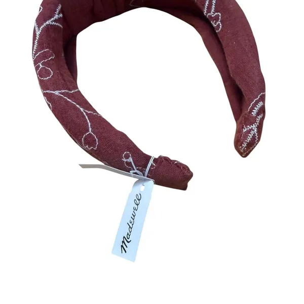 Madewell Women’s Floral Knotted Covered Headband Salvaged Barn AC154 NWT - Image 4