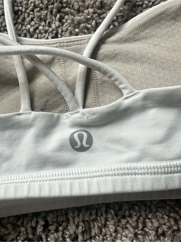 lululemon athletica White Strappy Sports Bralette - Image 3